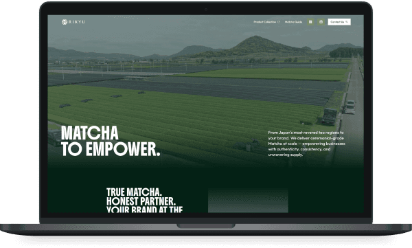 Specialty Matcha platform interface