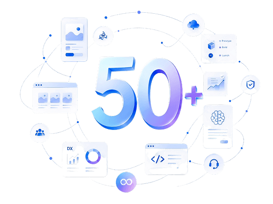 A track record of creating more than 50 products together, from startups to listed companies